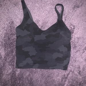 Luluemon align tank top camo deep coal.